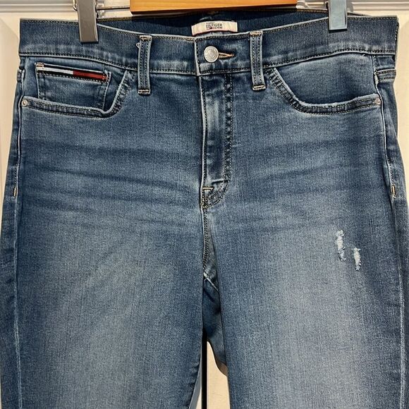 Tommy Hilfiger High Rise Straight Leg Jeans Size 10 - Picture 2 of 14